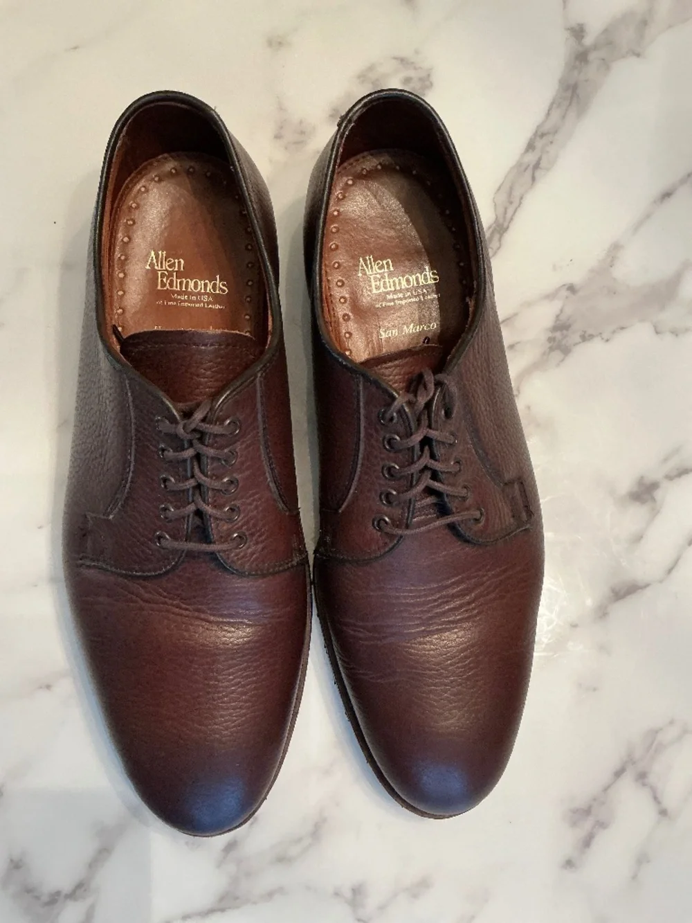 Allen Edmonds San Marco Lace-up Blucher, Size 9D